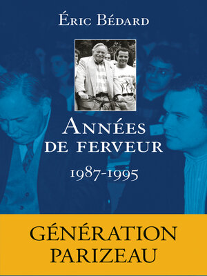 cover image of Années de ferveur 1987-1995
